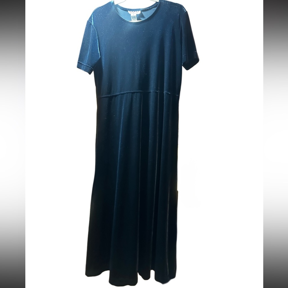 Vintage Talbots blue‎ velvet:velour maxi dress size M
Holiday
